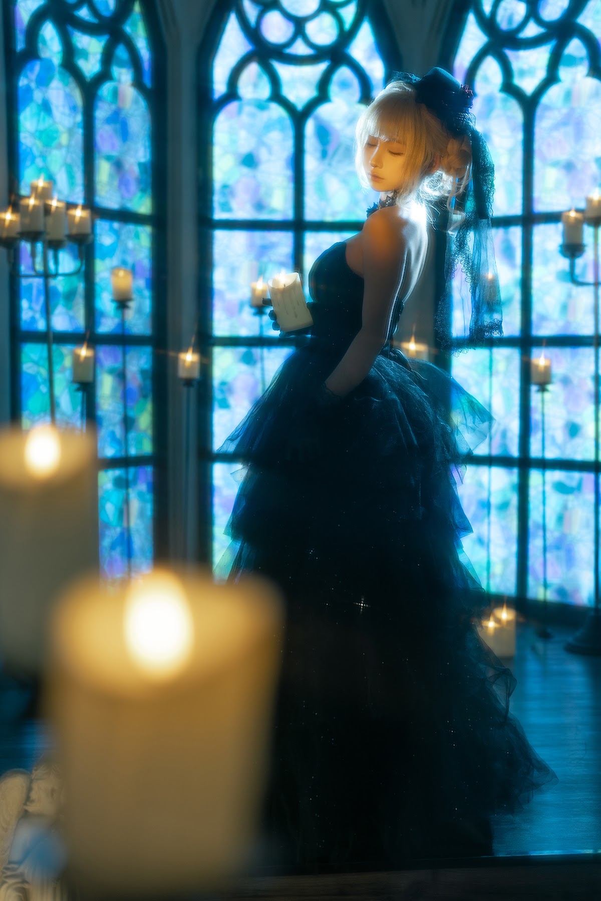 Coser@蠢沫沫 (chunmomo) – 黑婚纱 - P23