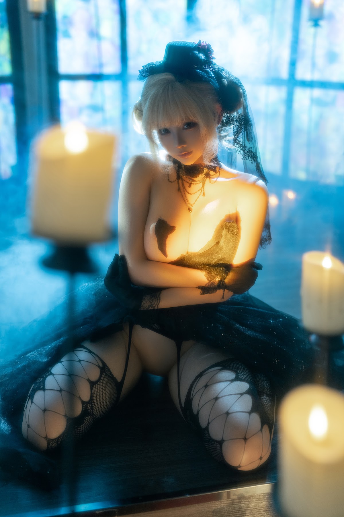 Coser@蠢沫沫 (chunmomo) – 黑婚纱 - P25