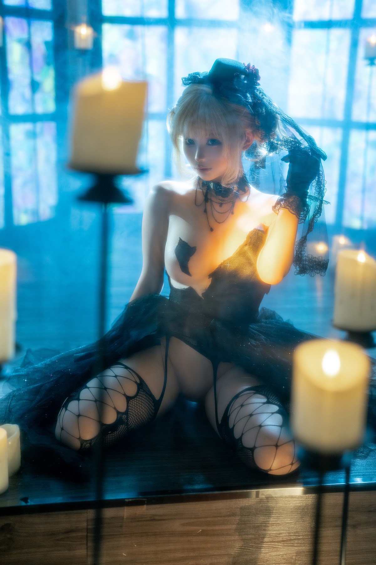 Coser@蠢沫沫 (chunmomo) – 黑婚纱 - P27