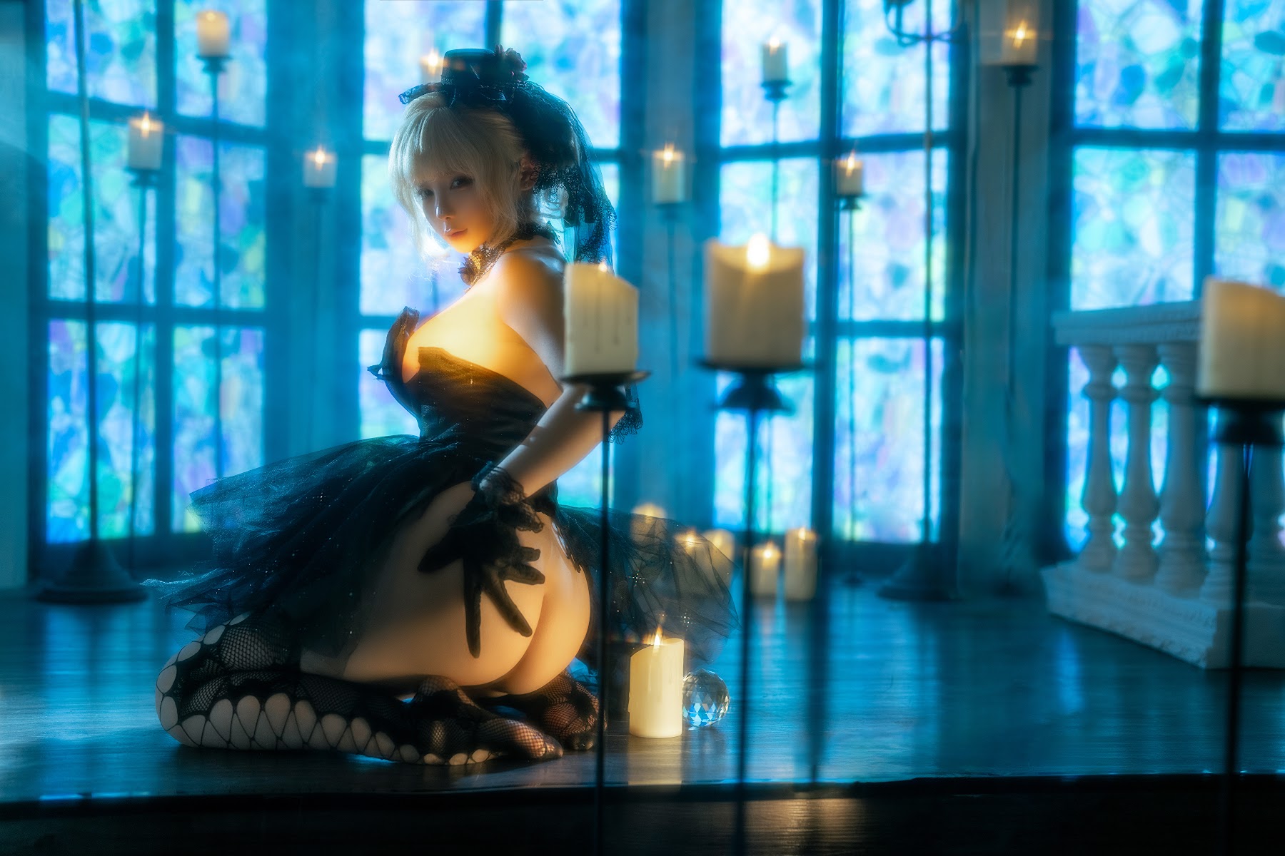Coser@蠢沫沫 (chunmomo) – 黑婚纱 - P30