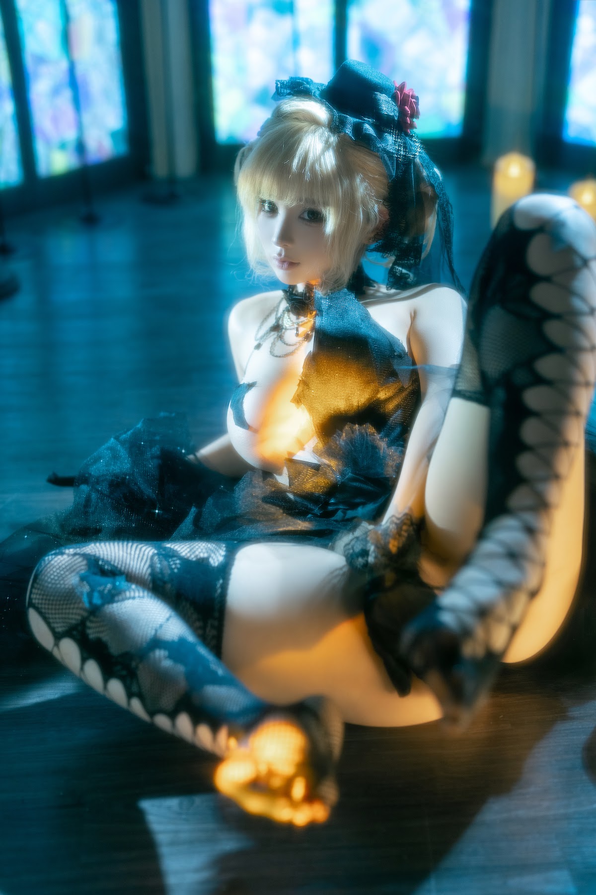 Coser@蠢沫沫 (chunmomo) – 黑婚纱 - P31