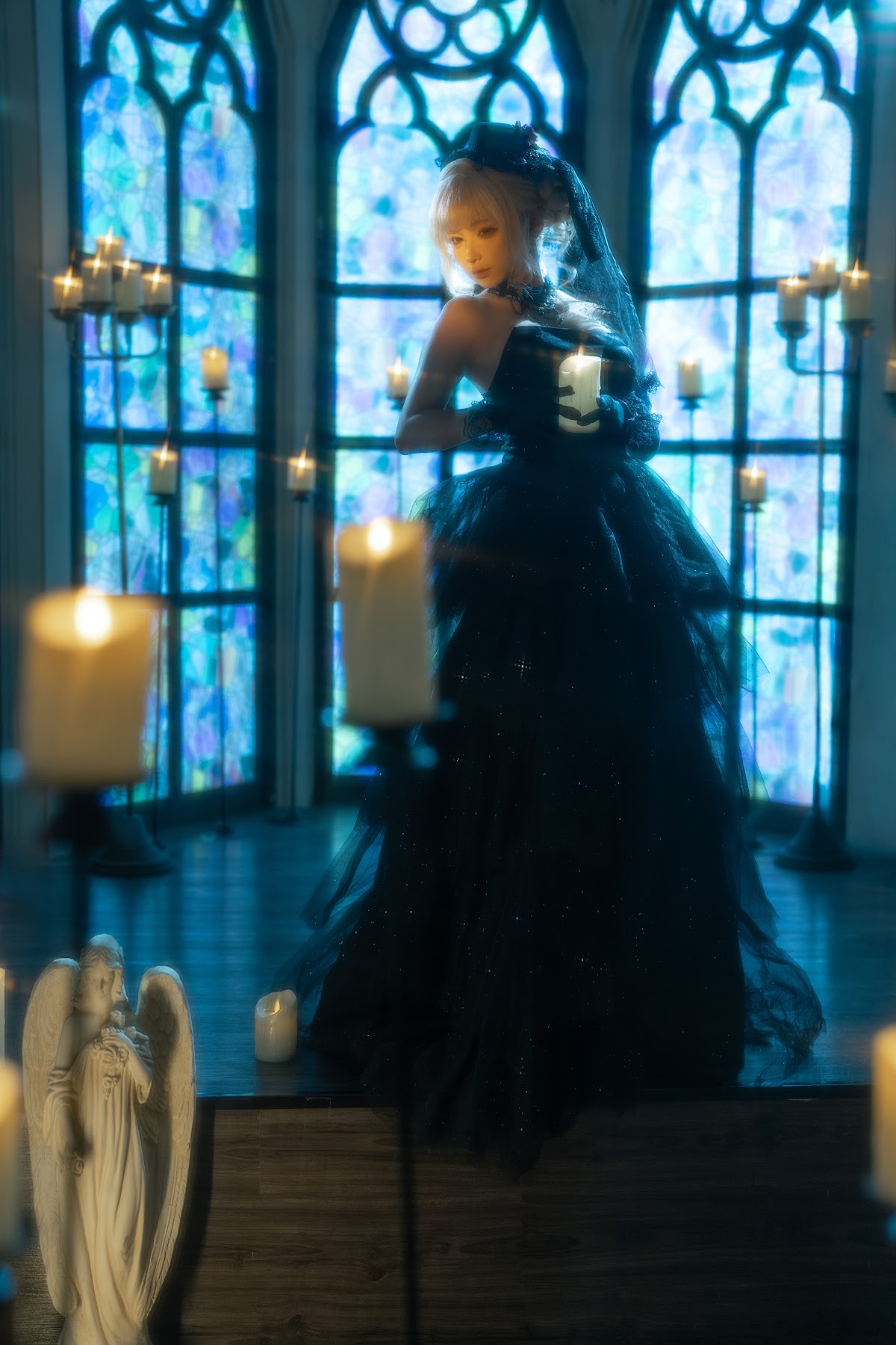 Coser@蠢沫沫 (chunmomo) – 黑婚纱 - P32