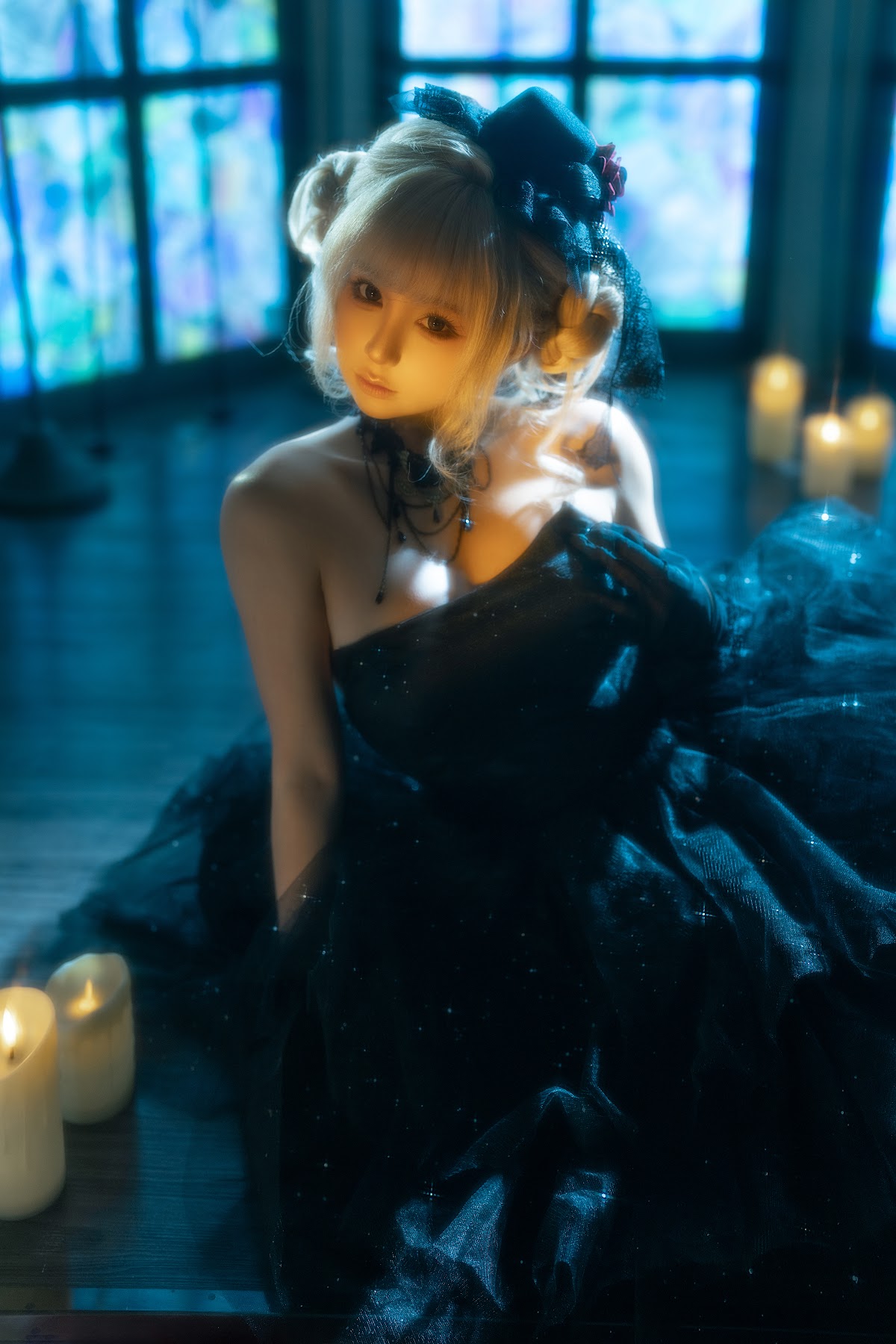 Coser@蠢沫沫 (chunmomo) – 黑婚纱 - P35