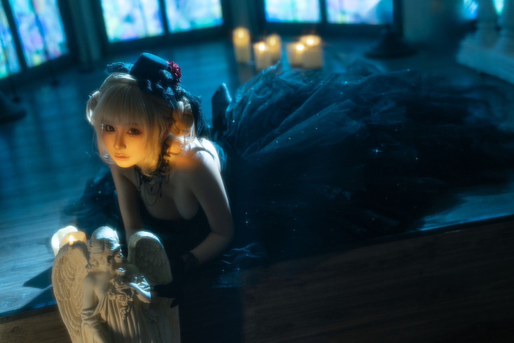 Coser@蠢沫沫 (chunmomo) – 黑婚纱 - P36