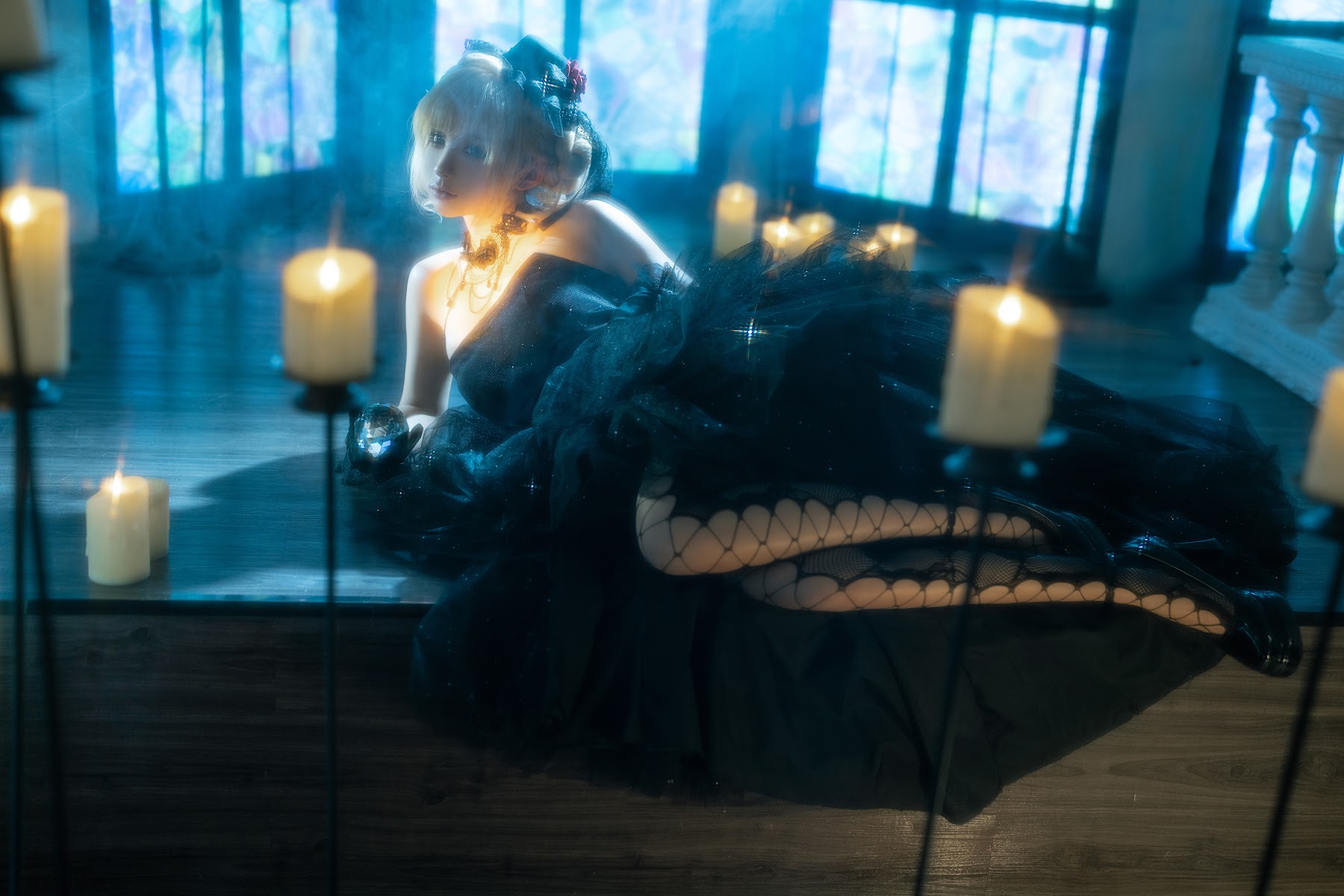 Coser@蠢沫沫 (chunmomo) – 黑婚纱 - P5