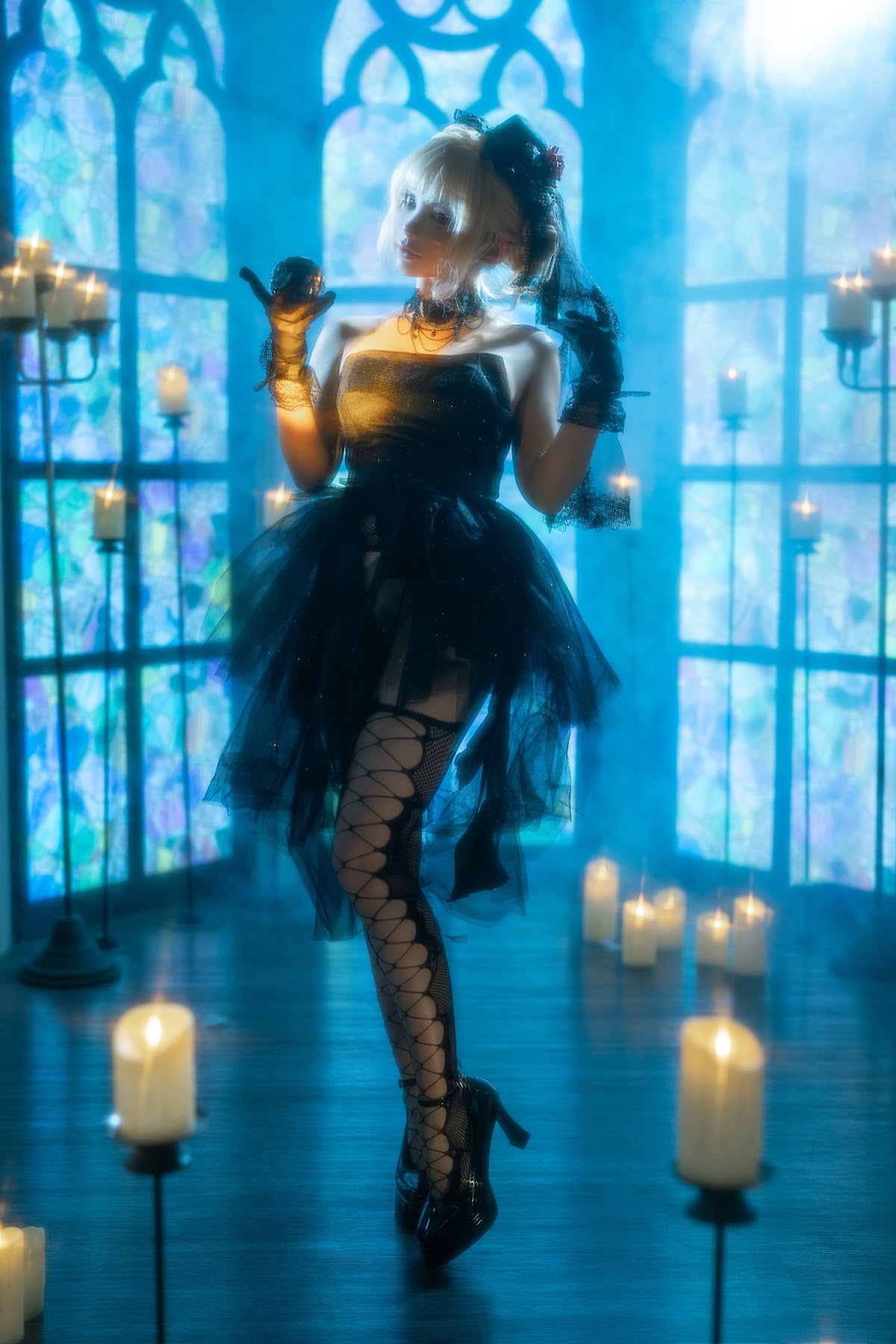 Coser@蠢沫沫 (chunmomo) – 黑婚纱 - P8