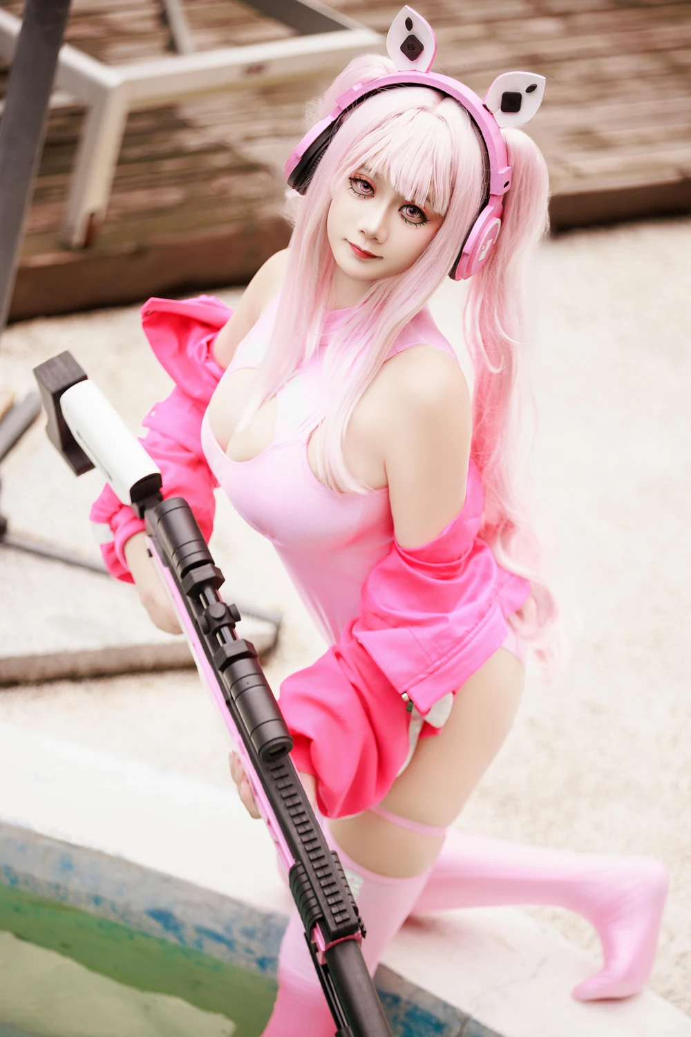 Cosplay 阿雪雪 – 爱丽丝泳装 - P11