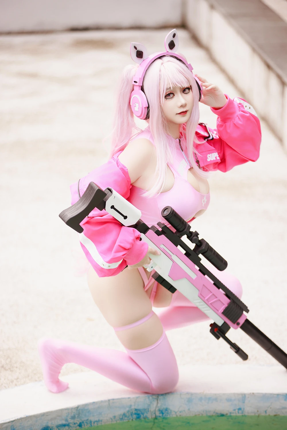Cosplay 阿雪雪 – 爱丽丝泳装 - P16