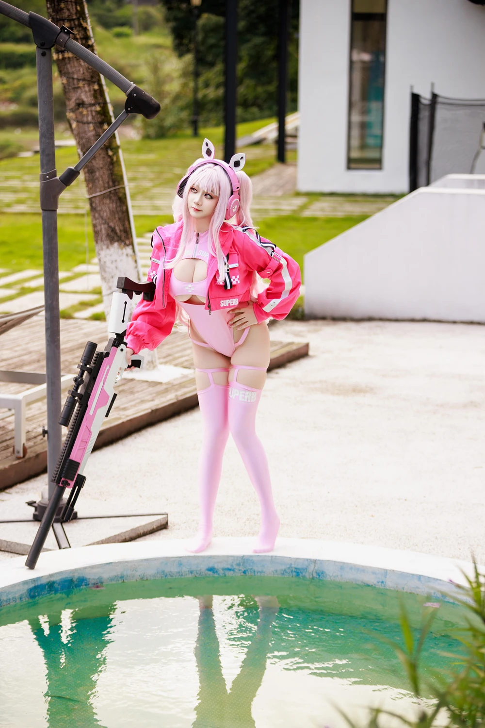 Cosplay 阿雪雪 – 爱丽丝泳装 - P22