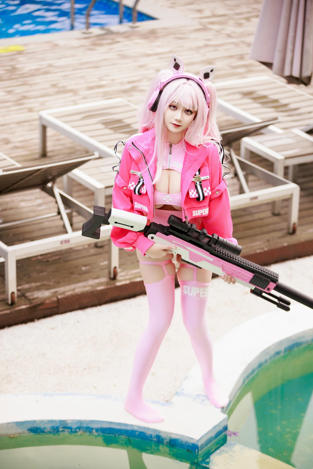 Cosplay 阿雪雪 – 爱丽丝泳装 - P26