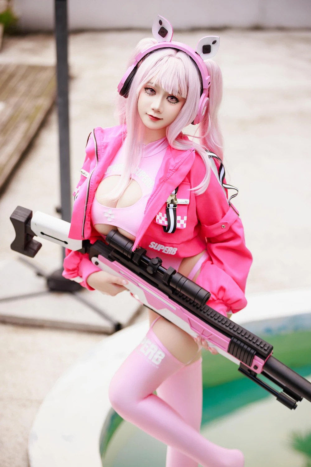 Cosplay 阿雪雪 – 爱丽丝泳装 - P27