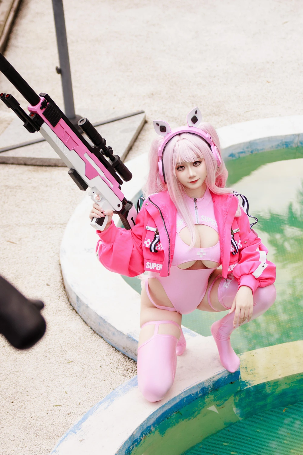 Cosplay 阿雪雪 – 爱丽丝泳装 - P28