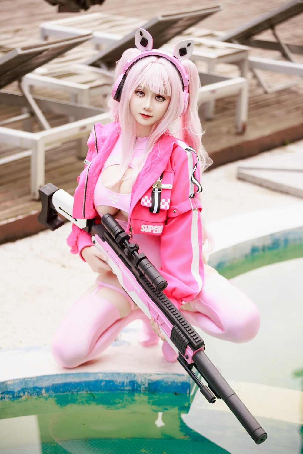 Cosplay 阿雪雪 – 爱丽丝泳装 - P29