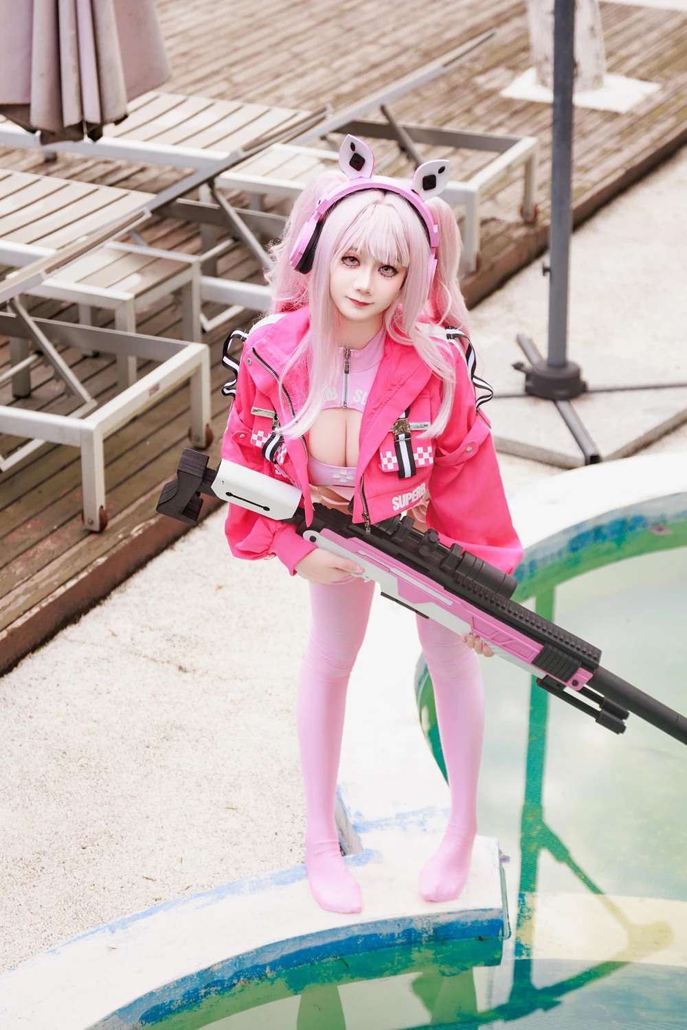 Cosplay 阿雪雪 – 爱丽丝泳装 - P31