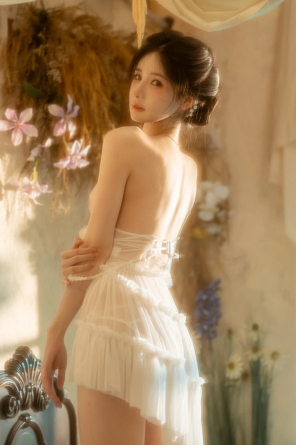 Cosplay 橙子喵酱 – 会员花絮 橙子小白裙 - P12