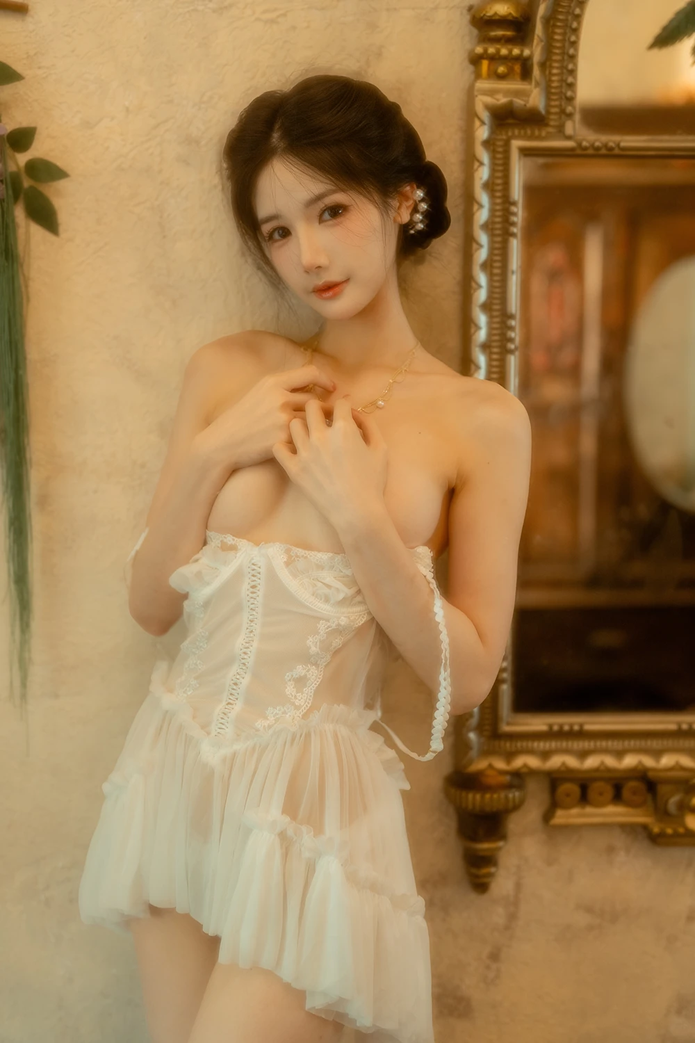 Cosplay 橙子喵酱 – 会员花絮 橙子小白裙 - P27