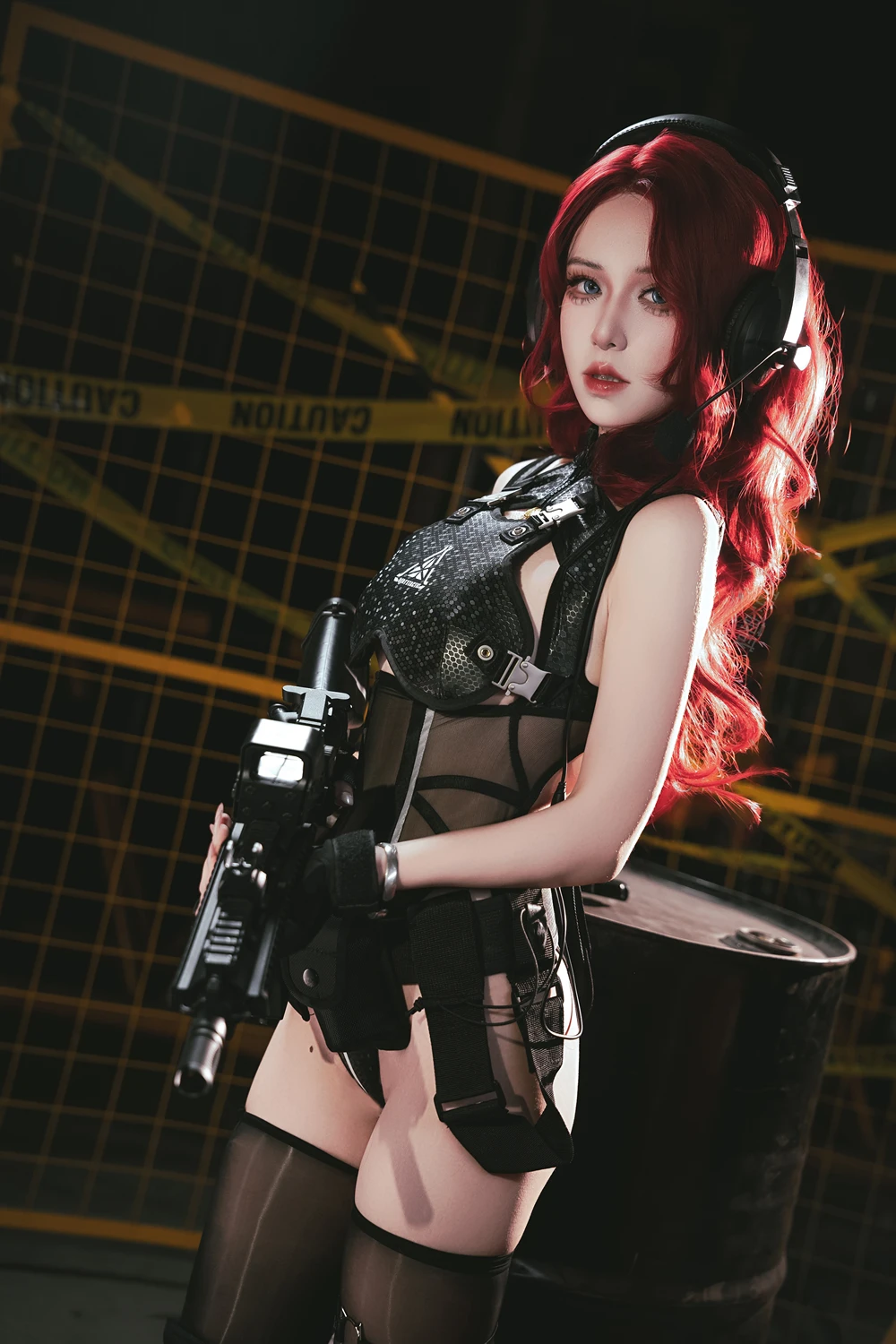 Cosplay 双木扶苏 – 明日方舟 史尔特尔·得体社战术风 - P1