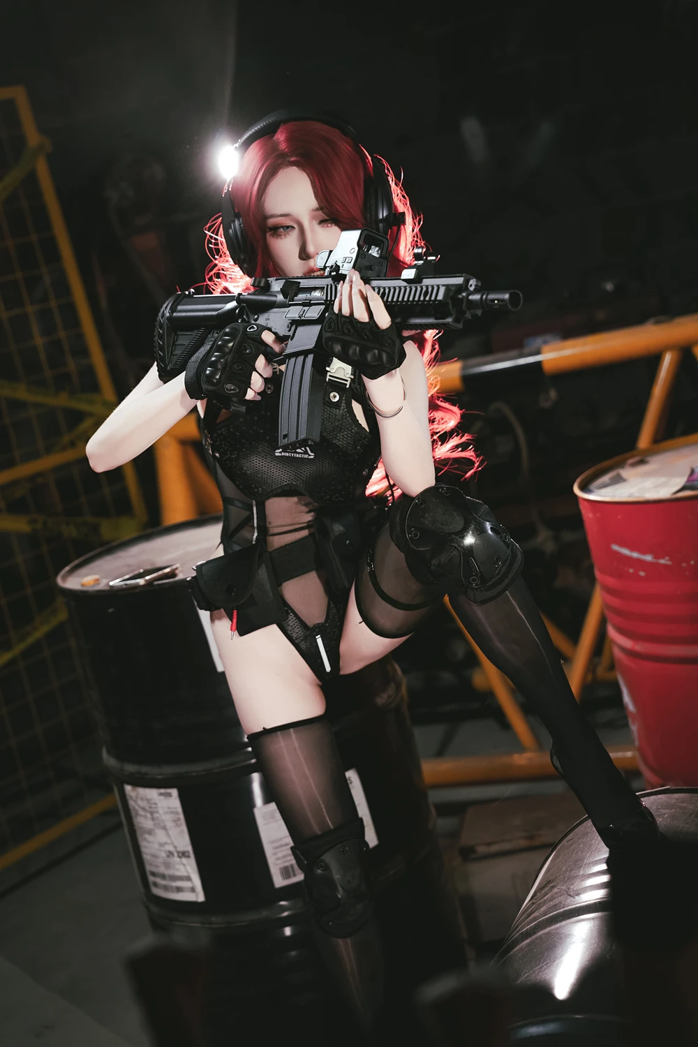 Cosplay 双木扶苏 – 明日方舟 史尔特尔·得体社战术风 - P3