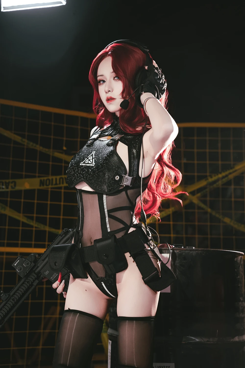 Cosplay 双木扶苏 – 明日方舟 史尔特尔·得体社战术风 - P6