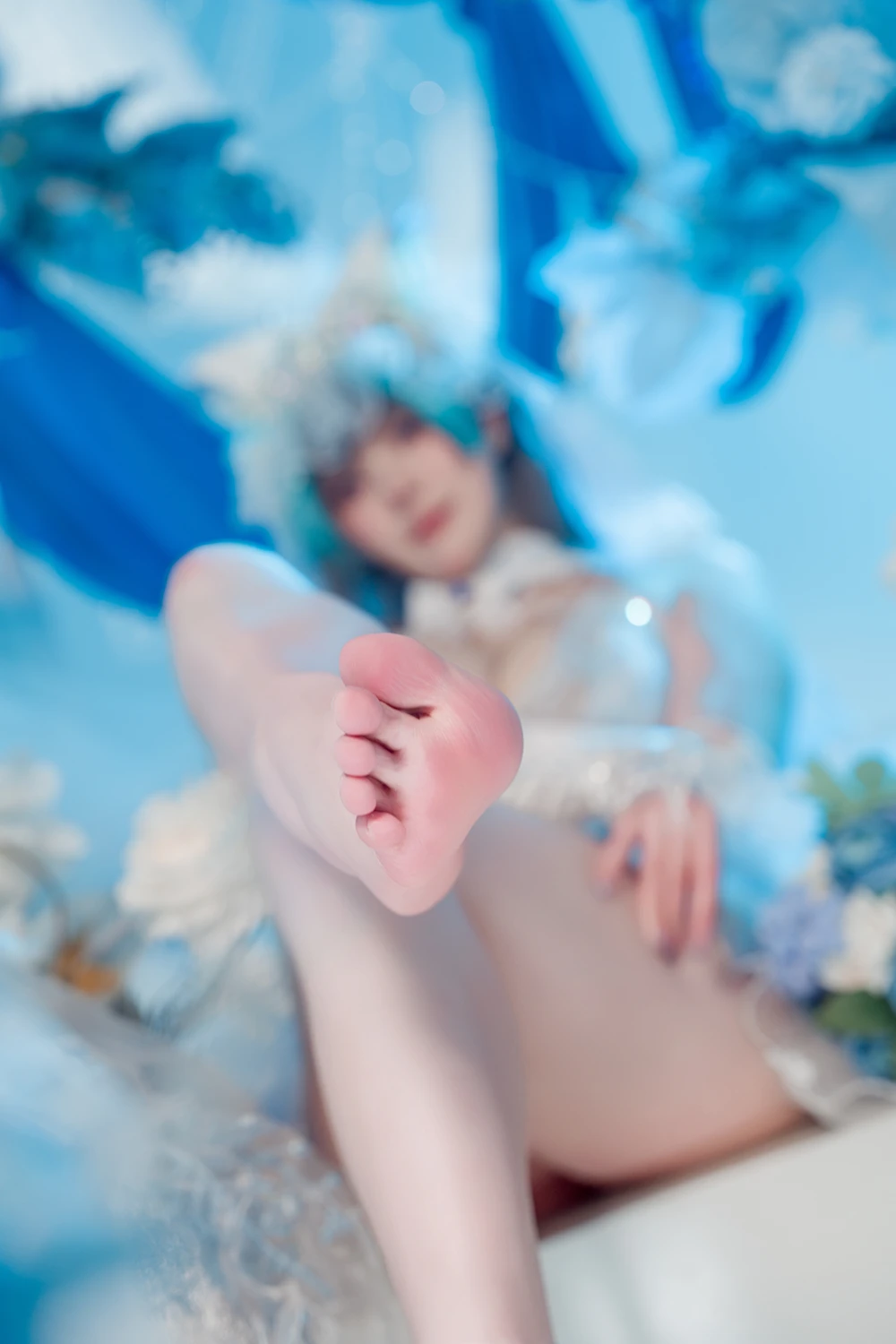 Cosplay Natsuko夏夏子 – 碧蓝航线 柴郡婚纱 - P25