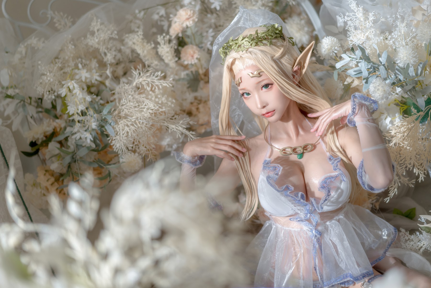 Coser@蠢沫沫 (chunmomo) – White Elf - P124