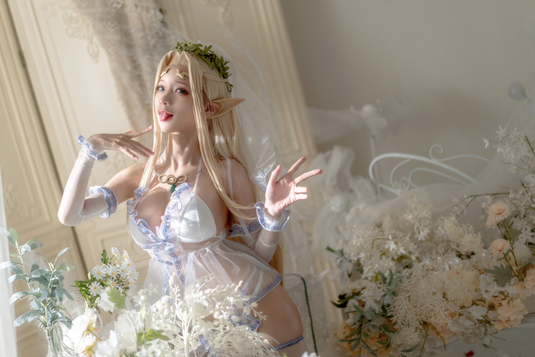Coser@蠢沫沫 (chunmomo) – White Elf - P97