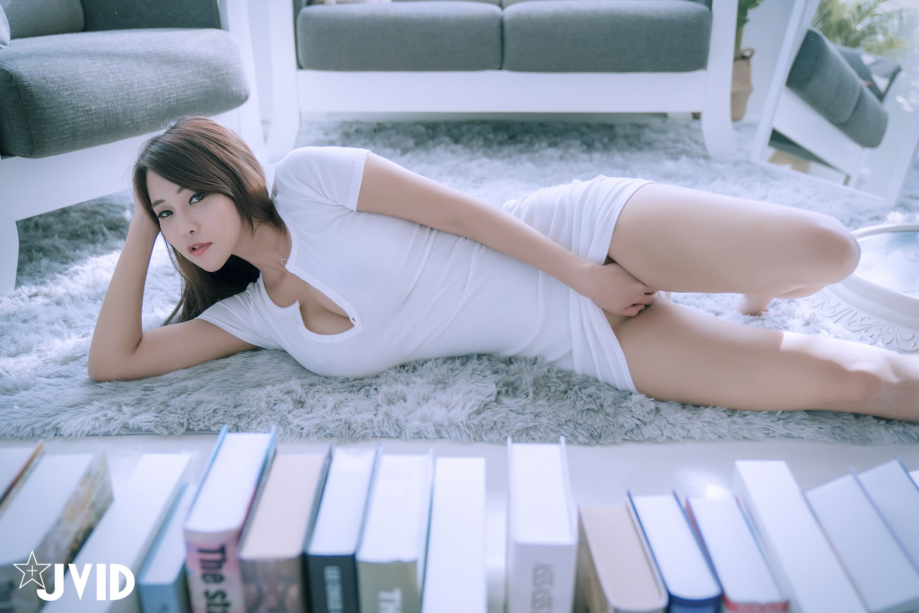 [JVID] Lele 樂樂 – 美巨乳樂樂最新力作，性感晨光，等你一起來滾床 - P90
