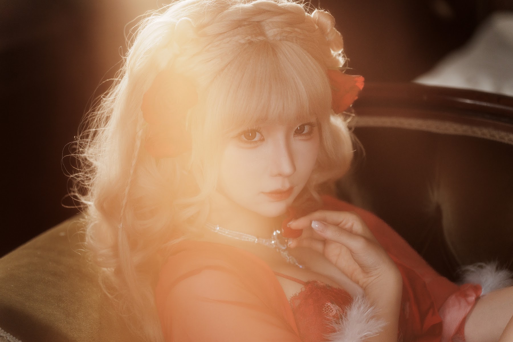 Coser@蠢沫沫 (chunmomo) – 黑红纱裙 - P12