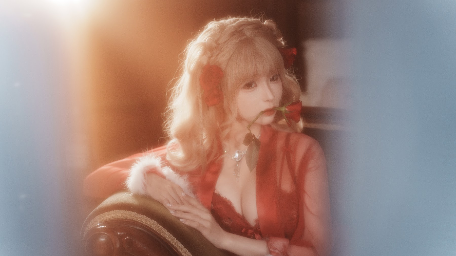 Coser@蠢沫沫 (chunmomo) – 黑红纱裙 - P15