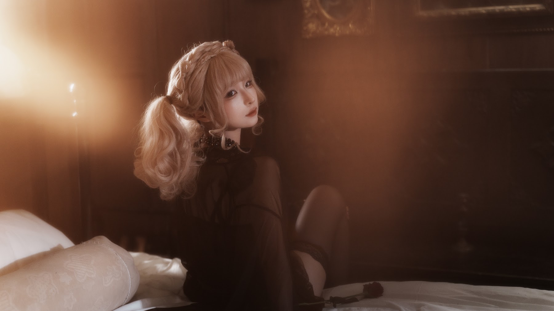 Coser@蠢沫沫 (chunmomo) – 黑红纱裙 - P19