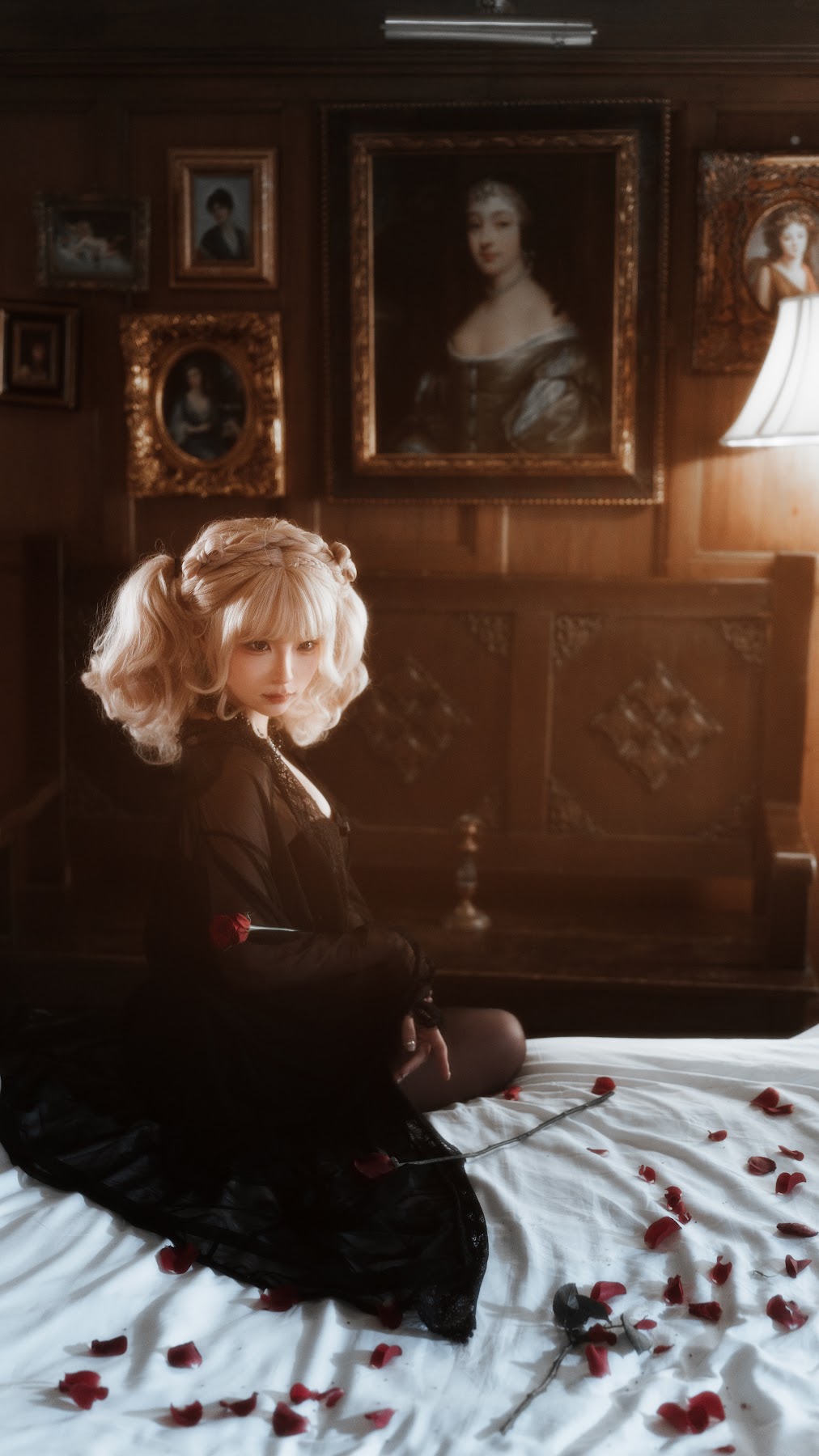 Coser@蠢沫沫 (chunmomo) – 黑红纱裙 - P20