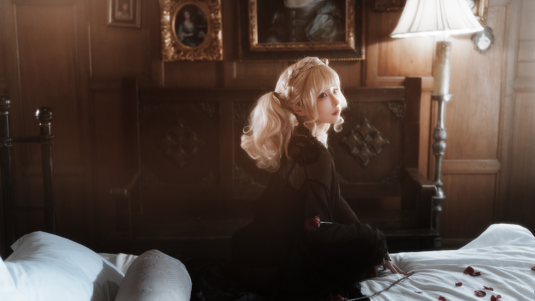 Coser@蠢沫沫 (chunmomo) – 黑红纱裙 - P21