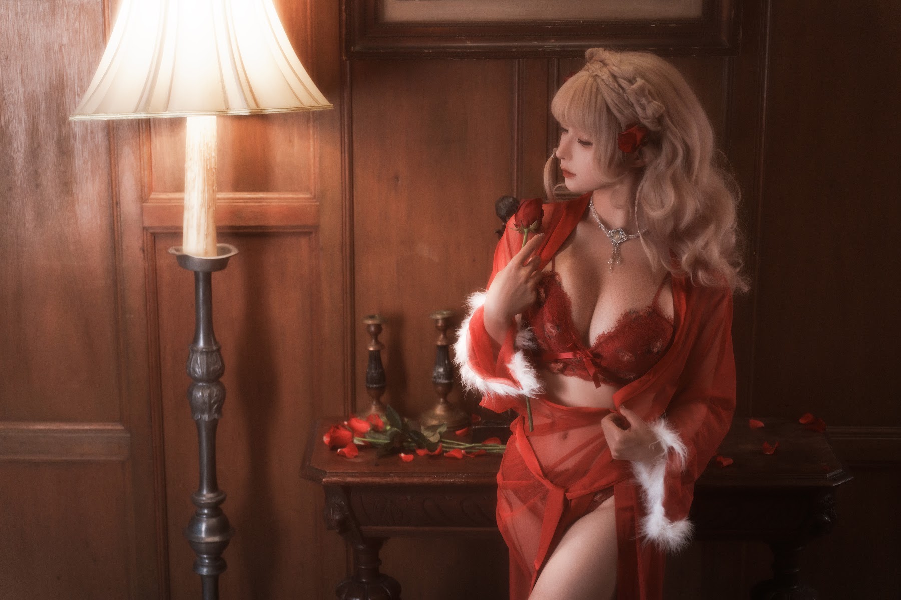 Coser@蠢沫沫 (chunmomo) – 黑红纱裙 - P3