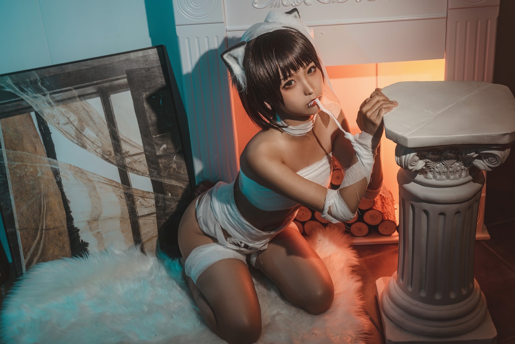 Coser@蠢沫沫 (chunmomo) Vol.056 绷带猫 - P16