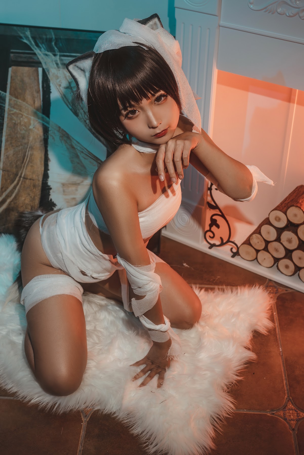 Coser@蠢沫沫 (chunmomo) Vol.056 绷带猫 - P25