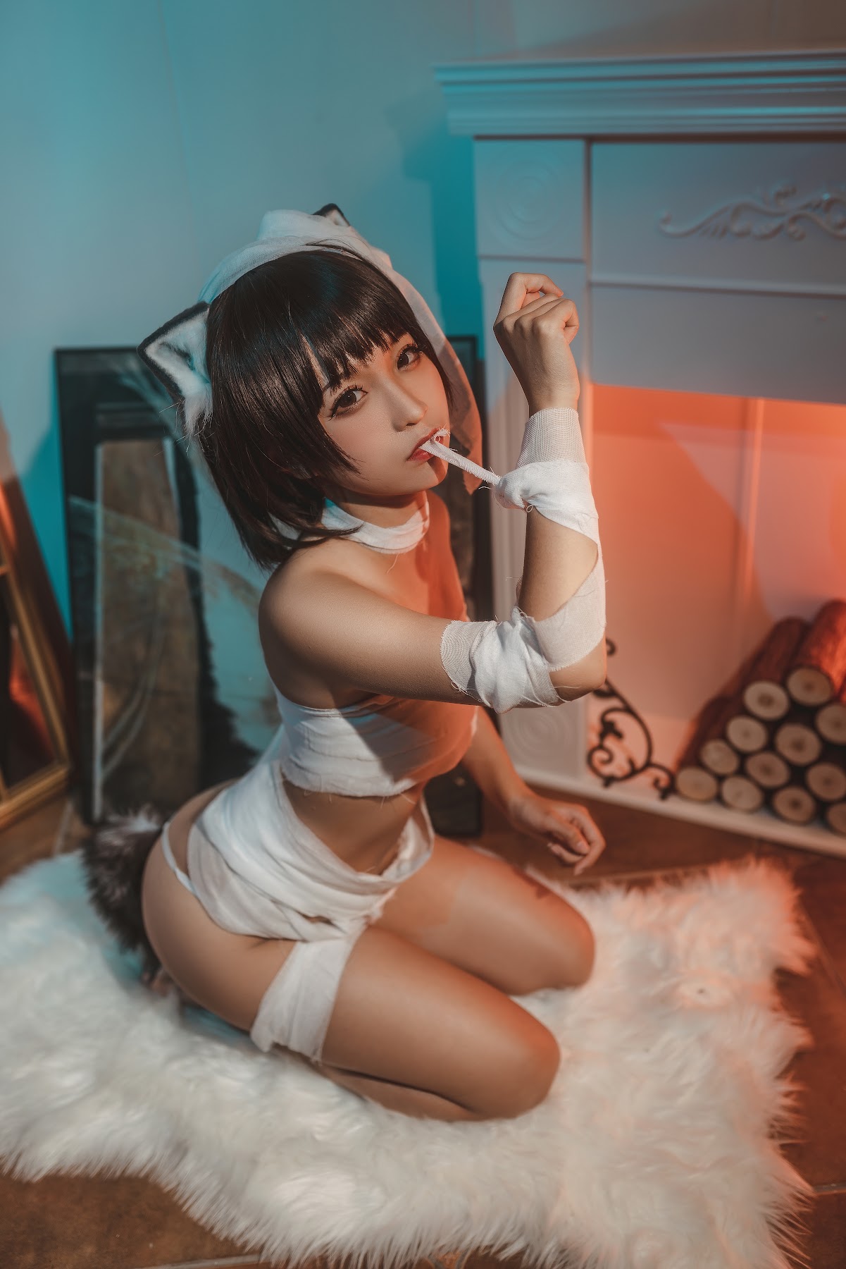 Coser@蠢沫沫 (chunmomo) Vol.056 绷带猫 - P33