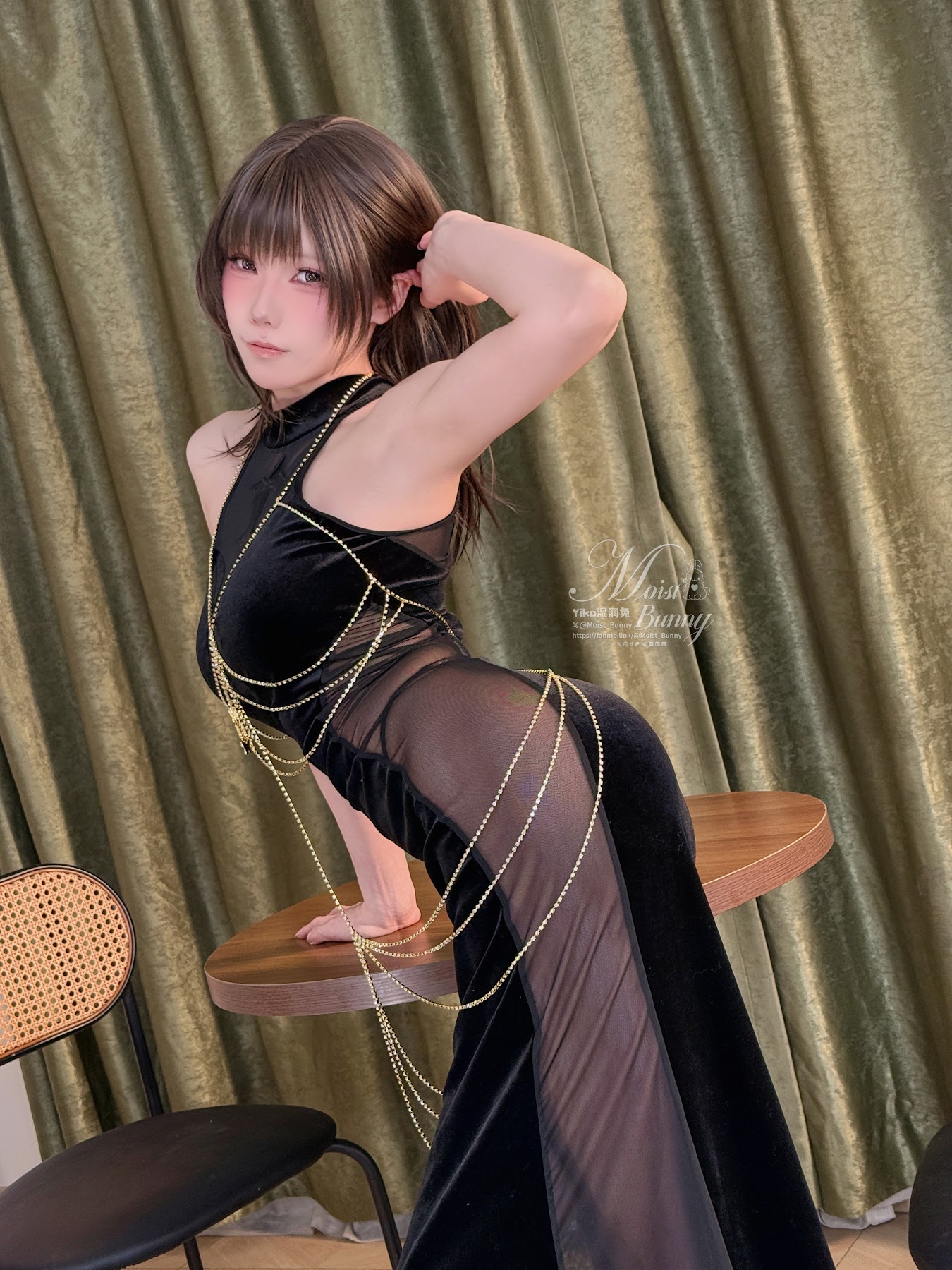 Coser@黏黏团子兔 – 2026年03月月票专属特典 黑色丽花 - P30