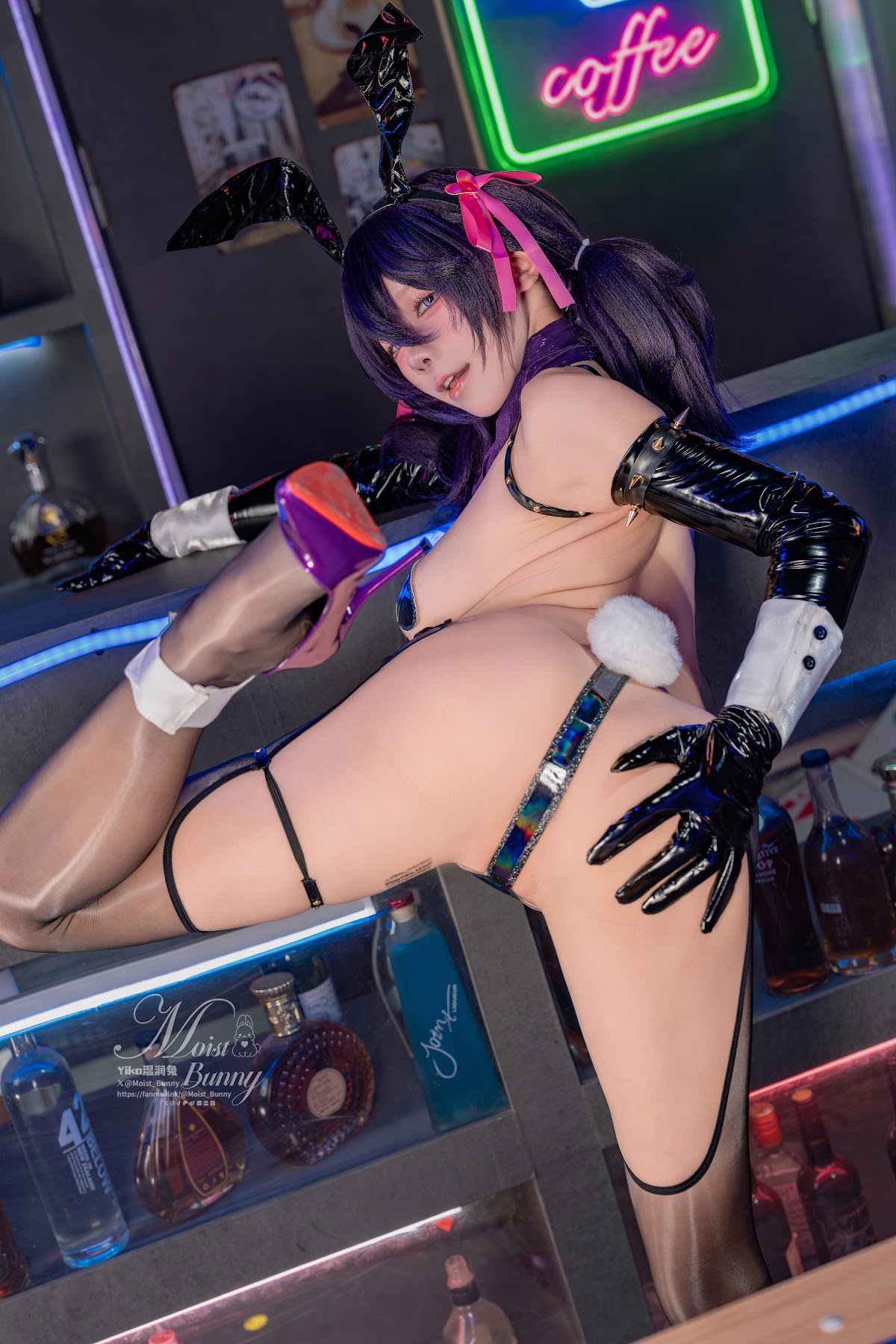 Coser@黏黏团子兔 – 12月作品 棕色尘埃 名人兔女郎罗安 - P15