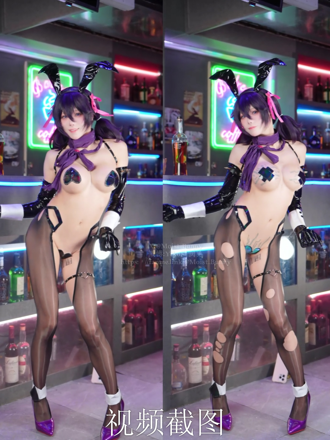 Coser@黏黏团子兔 – 12月作品 棕色尘埃 名人兔女郎罗安 - P89