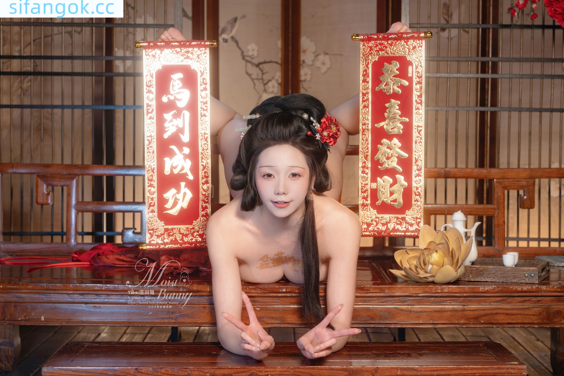 Coser@黏黏团子兔 – 2026年02月作品『快马加鞭·金莲迎春』 - P69