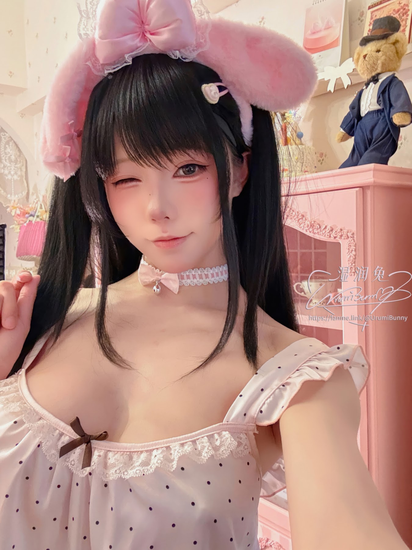 Coser@黏黏团子兔 – 2026年04月作品 晚安少女 - P86