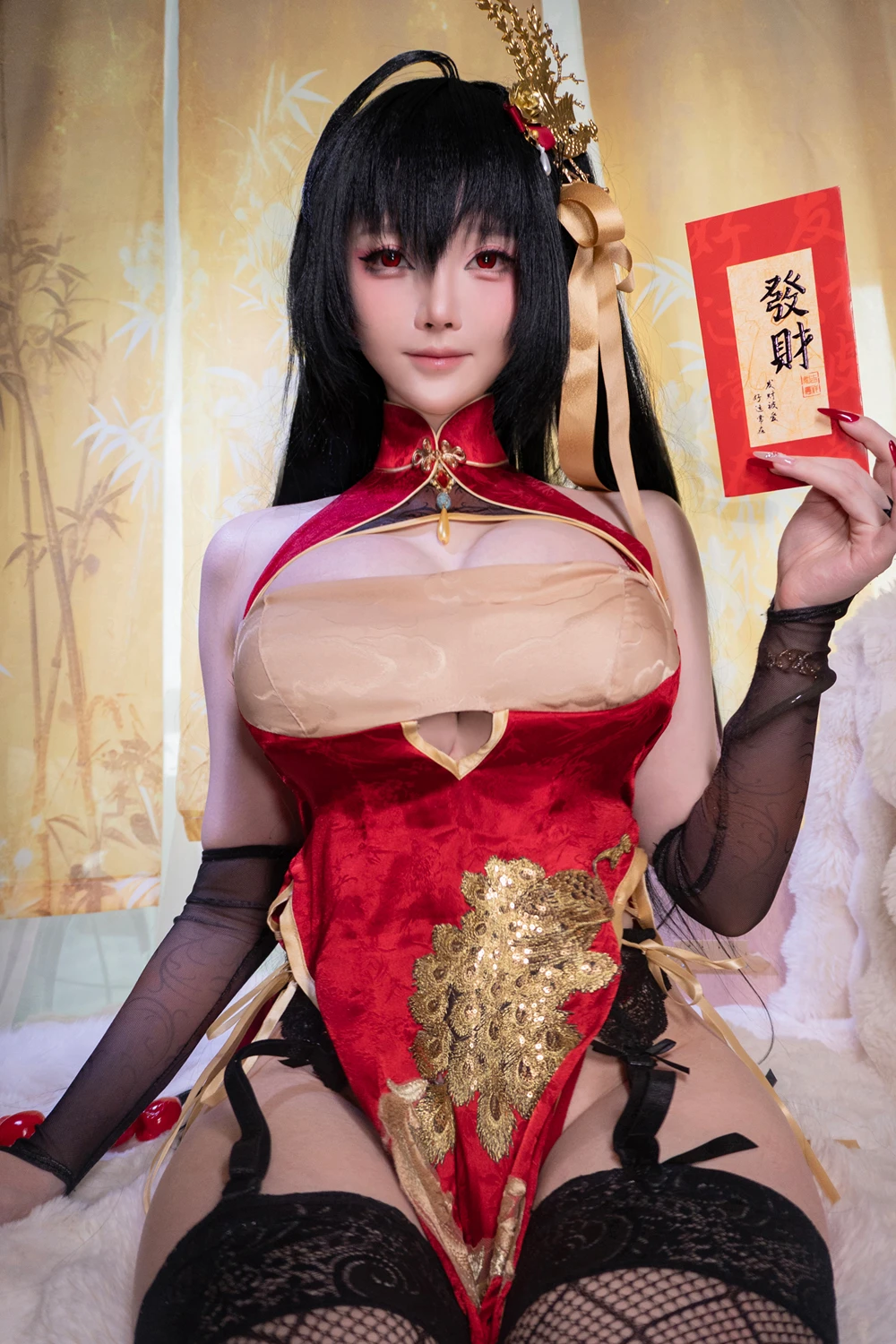 Cosplay 一小央泽 – 大凤旗袍 - P1