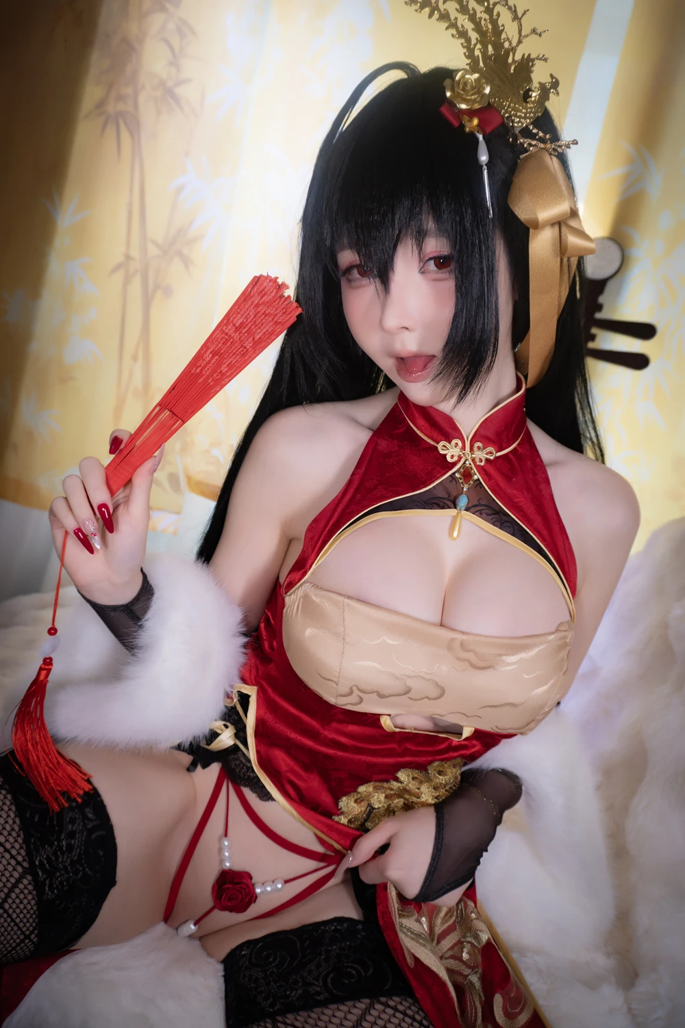 Cosplay 一小央泽 – 大凤旗袍 - P6