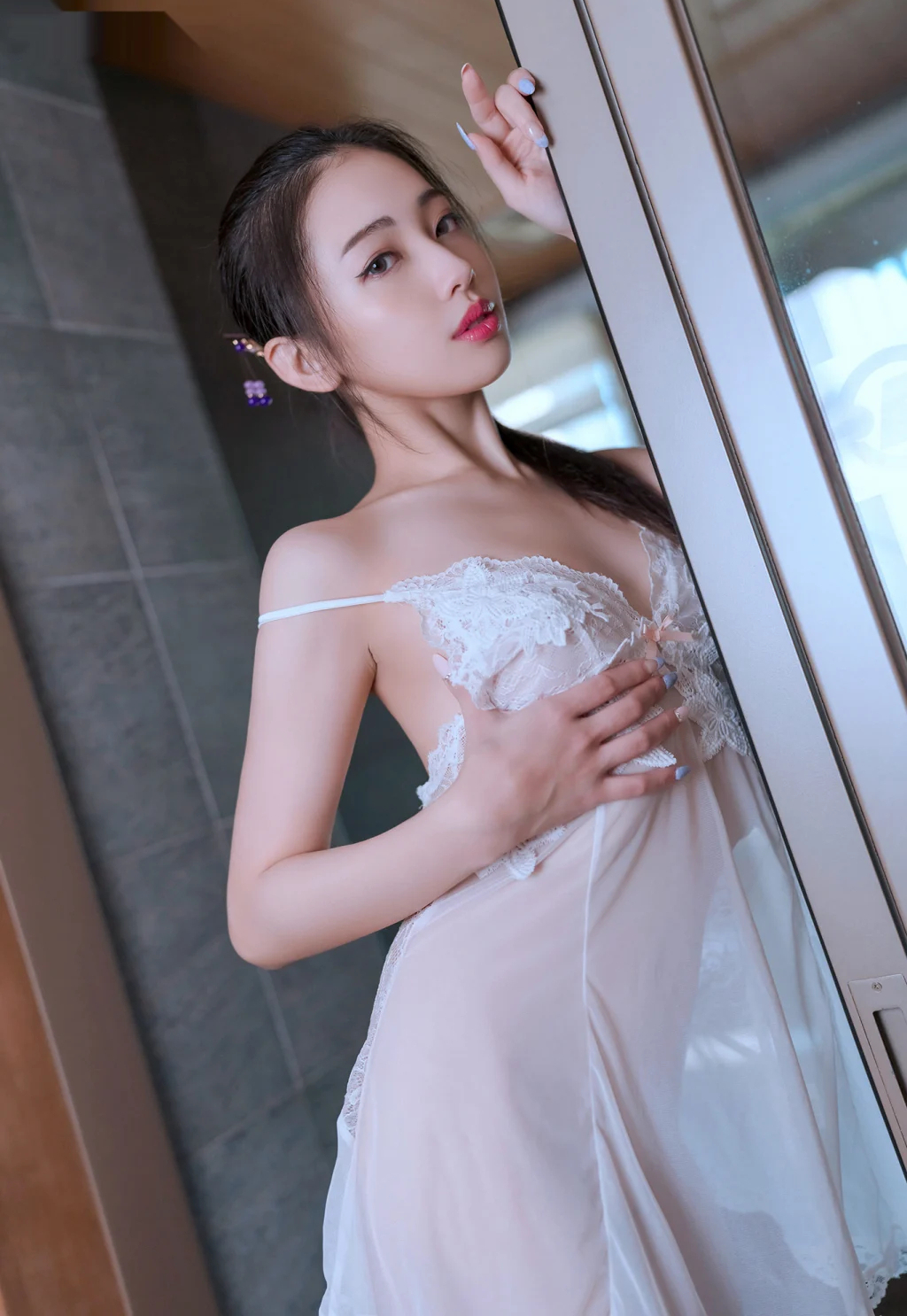 [JVID] 夏暮光: 下班後帶著超正小秘書～夏暮光～泡湯 ♨️ 享受這美艷的肉體 (No Watermark) (86 photos) - P21