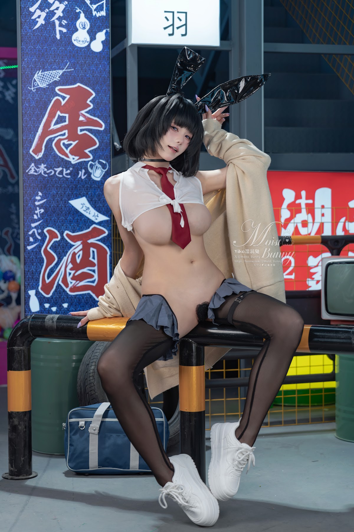 Coser@黏黏团子兔 – 10月作品『賽博逆JK』提线木偶 - P14
