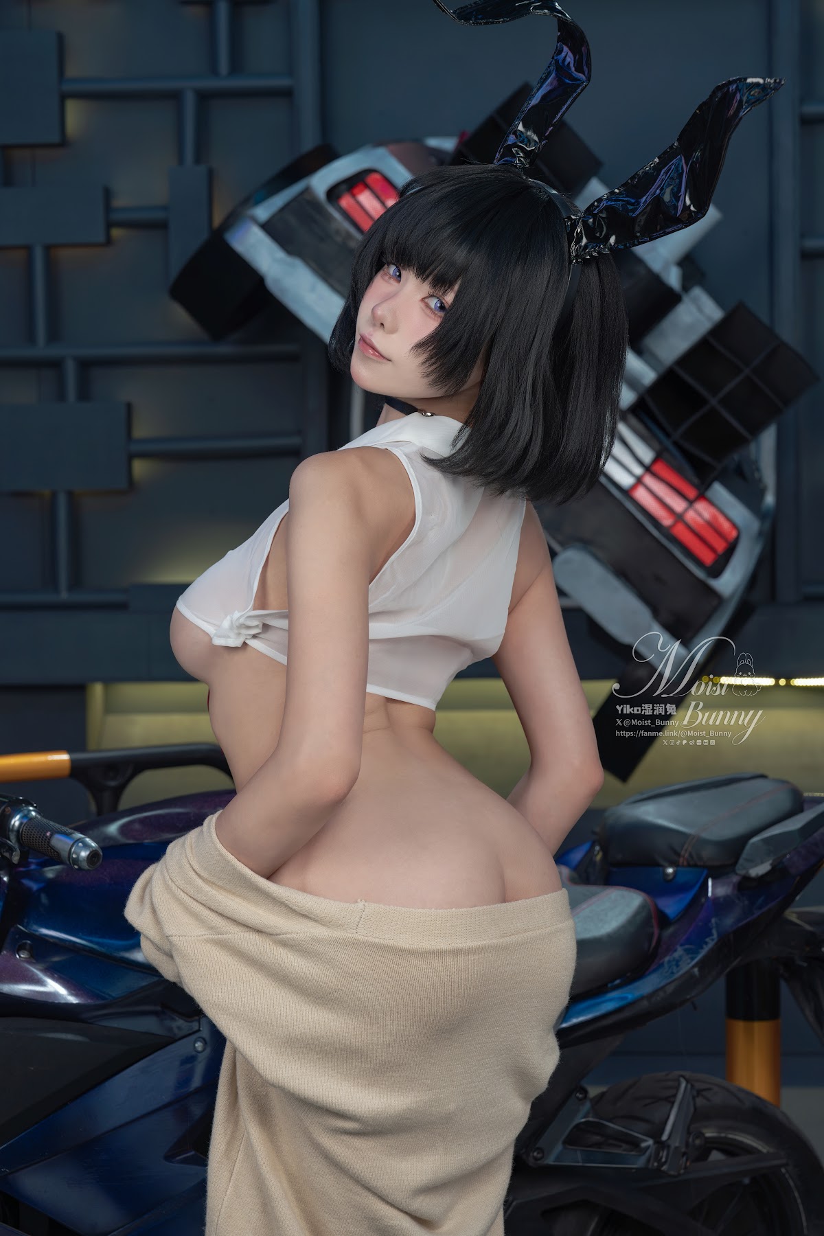 Coser@黏黏团子兔 – 10月作品『賽博逆JK』提线木偶 - P29