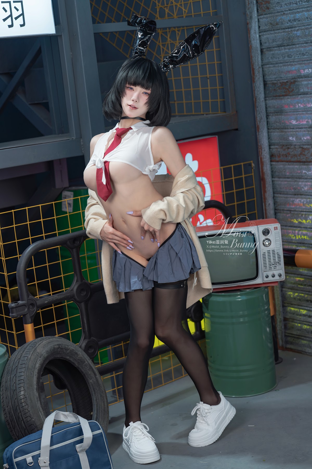 Coser@黏黏团子兔 – 10月作品『賽博逆JK』提线木偶 - P6