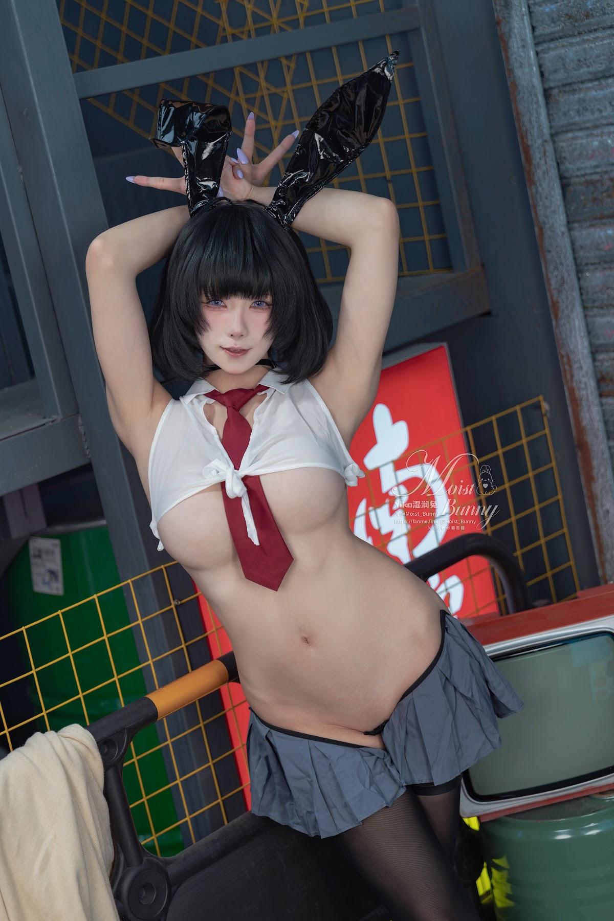 Coser@黏黏团子兔 – 10月作品『賽博逆JK』提线木偶 - P8