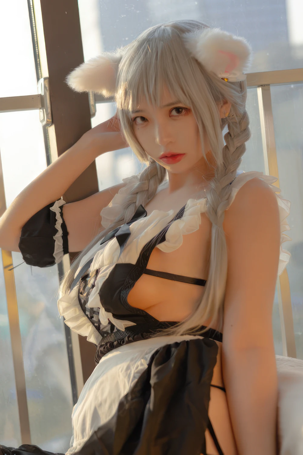 Cosplay 疯猫ss – 夕女仆 - P38