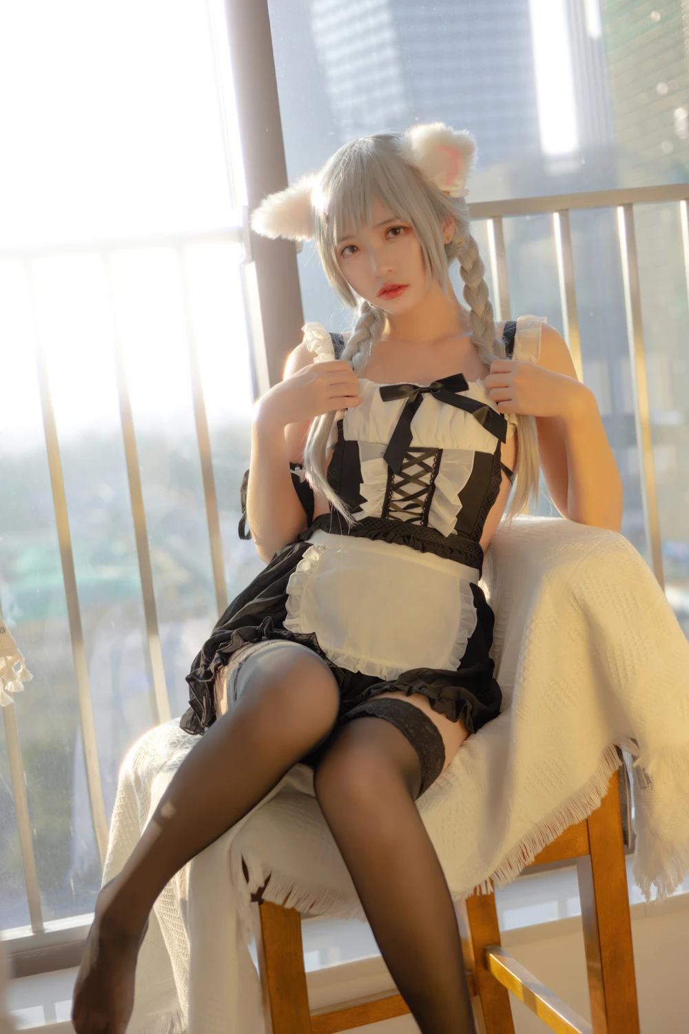 Cosplay 疯猫ss – 夕女仆 - P41